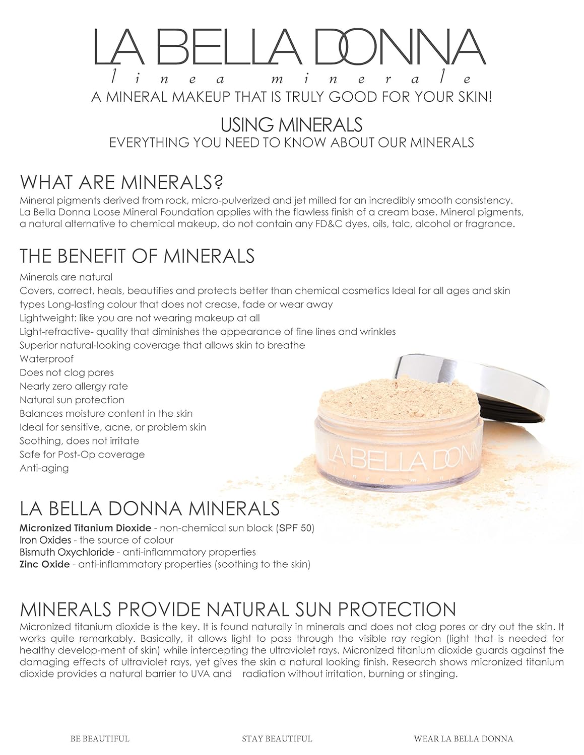 La Bella Donna Loose Mineral Foundation SPF 50 | 10g - Marianna