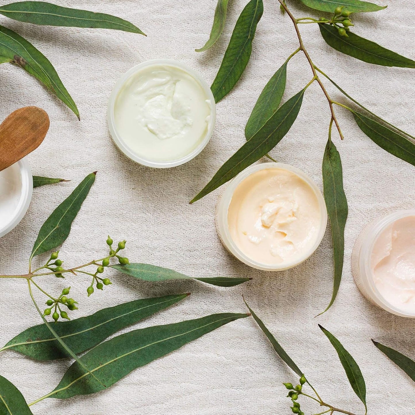  ﻿ Eternal Moment 36 Pack 4 OZ Plastic Jars Round Clear Cosmetic Container Jars with Lids, Perfect for Lotion, Cream, Ointments, Makeup, Eye Shadow, Rhinestone, Samples, Pot, Travel Storage