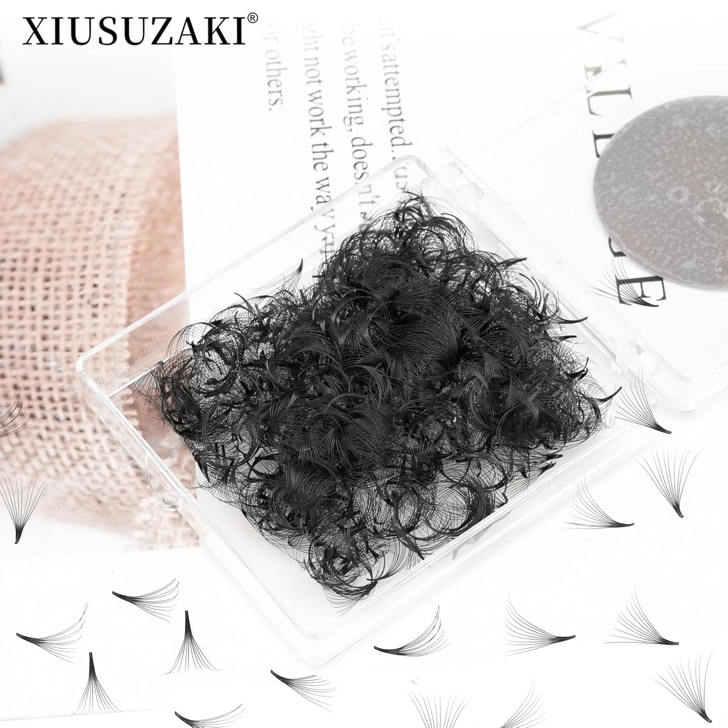 Premade Lash Fans Mix 8-15mm - 600 Fans, 20D Volume, 0.03mm Thickness, C Curl Eyelash Extensions