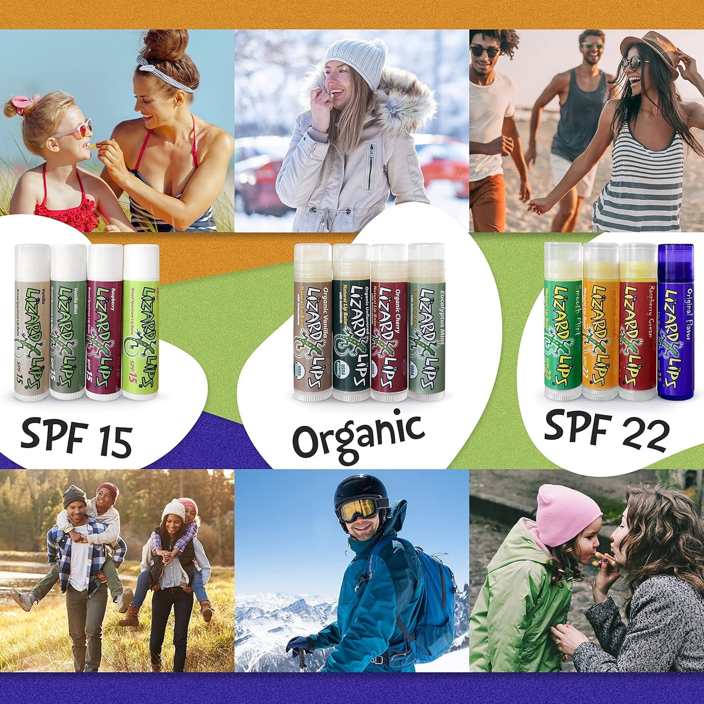 Lizard Lips SPF 15 Lip Balm (Citrus)