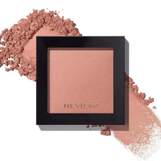 Revlon Blush, Powder Blush Face Makeup, High Impact Buildable Color, Lightweight & Smooth Finish, 006 Naughty Nude, 0.17 oz