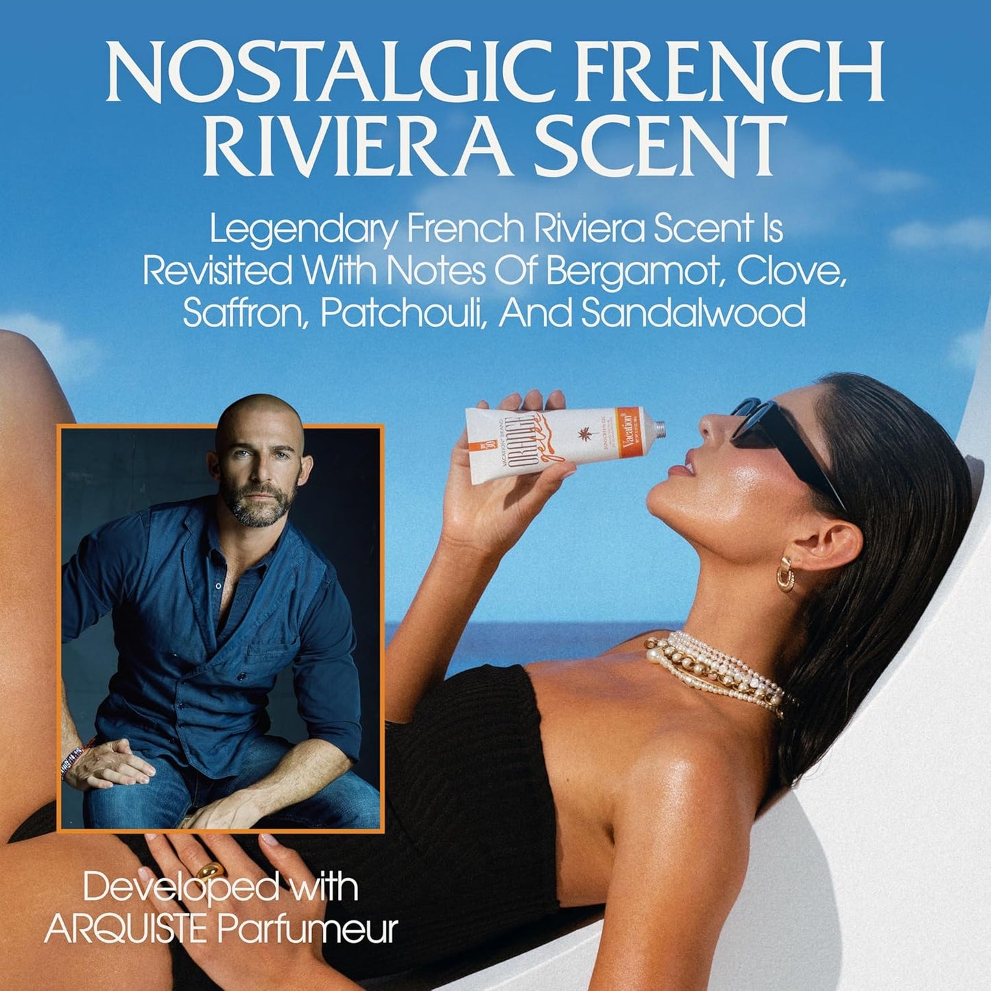 Vacation Orange Gelée SPF 30 Gel & Tube Key Bundle, Hydrating Balm-to-Oil Sunscreen, Mineral-Oil Free, Water-Resistant, Travel Size, 3.12 Oz.